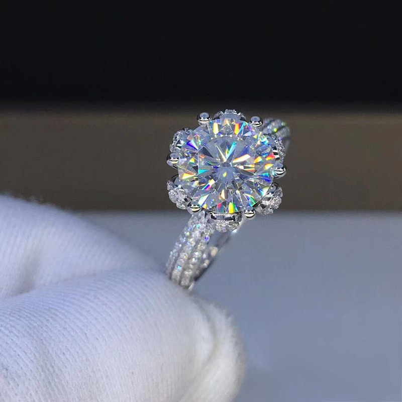 모거나이트 반지 VVS1 등급 실험실에서 재배한 다이아 - Moissanite Engagement Ring 1 Carat 리뷰 및 가격
