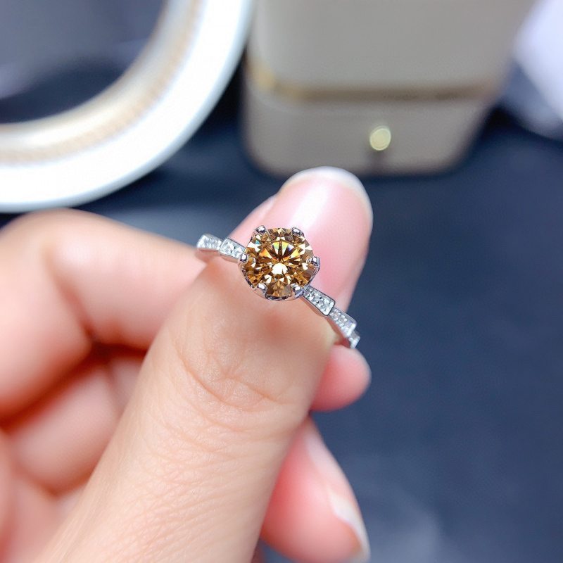 모거나이트 반지 VVS1 등급 실험실에서 재배한 다이아 - Moissanite Engagement Ring 1 Carat 리뷰 및 가격