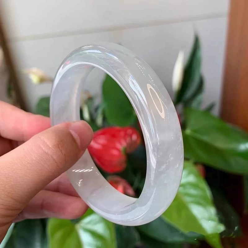 미얀마, 백월광 여성용 팔찌, 투명한 비취색 옥, 고귀 - Bracelets 리뷰 및 가격