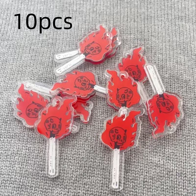 10개 아크릴 해골 펜던트, DIY 쥬얼리 제작 귀걸이 - Earrings 리뷰 및 가격