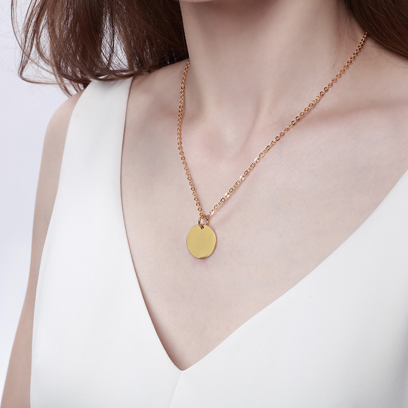 스테인리스 스틸 레이어드 목걸이 세트, 변색 방지 코인 - Layered Pendant Necklace Aesthetic 리뷰 및 가격