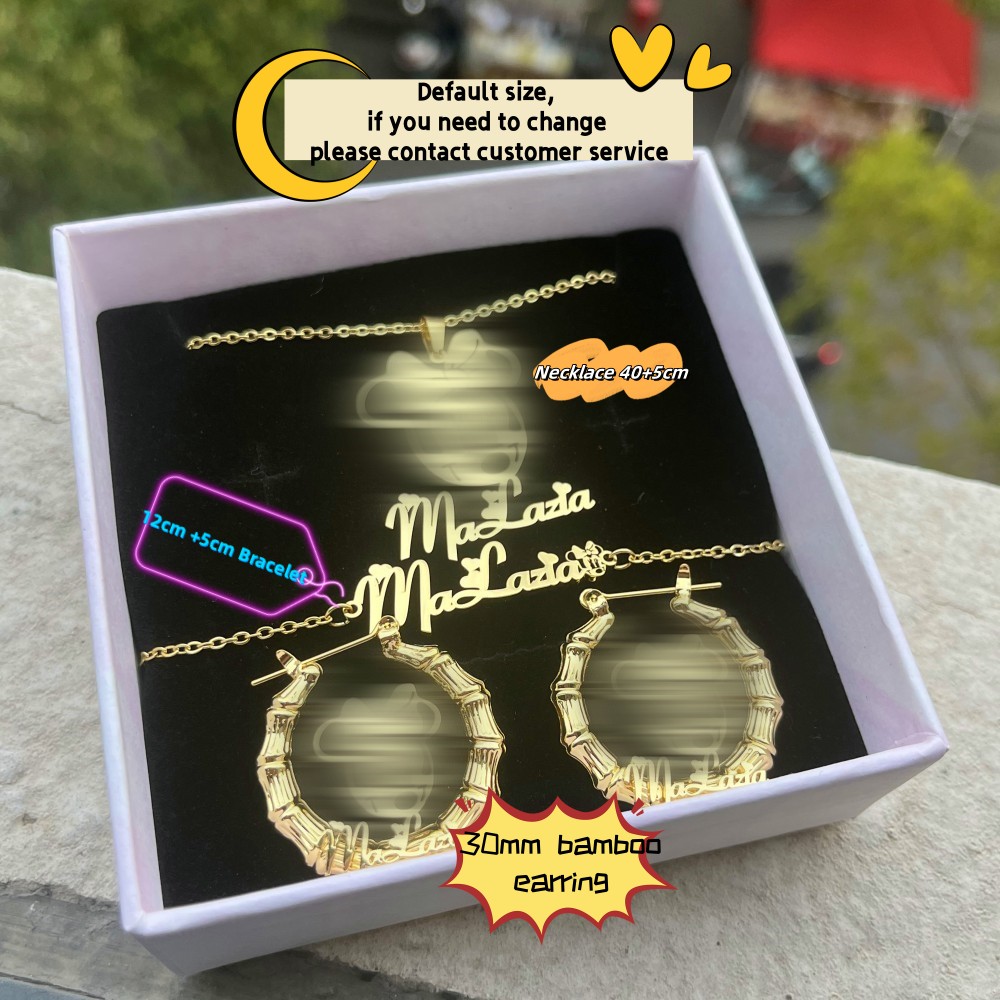 DUOYING 사용자 정의 캐릭터 쥬얼리 세트 맞춤형  - Custom Name Necklace Stainless Steel 리뷰 및 가격