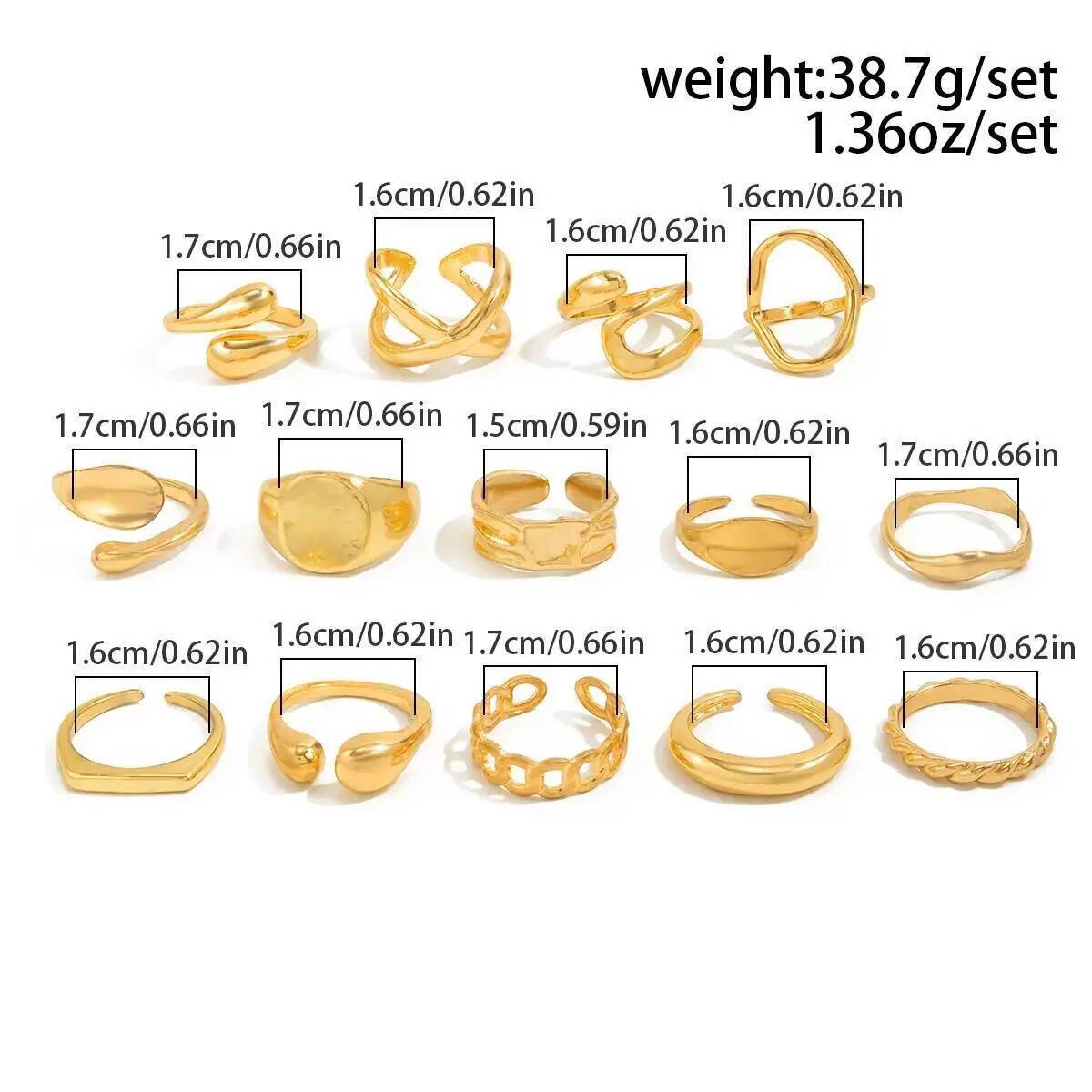 IngeSight.Z 14 개/대 힙합 펑크 불규칙한  - Vintage Punk Knuckle Rings Set 리뷰 및 가격