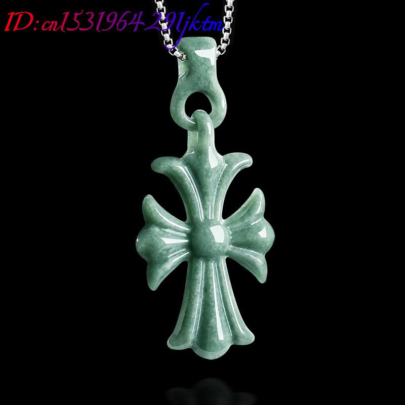 천연 버마산 경옥 십자가 펜던트 목걸이 주얼리 디자이너 - Necklaces 리뷰 및 가격