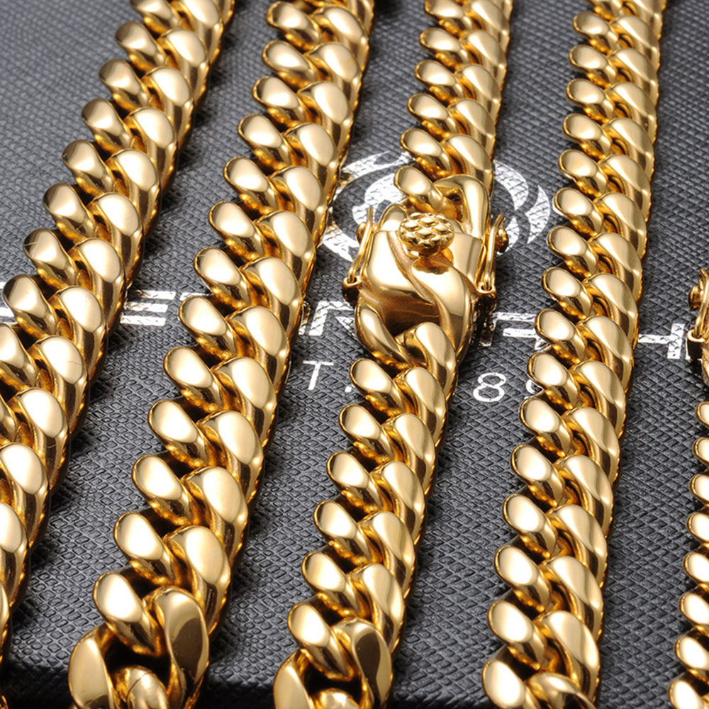 6mm/8mm/10mm/12mm 힙합 높은 광택 골드  - Cuban Link Chain 12Mm 리뷰 및 가격