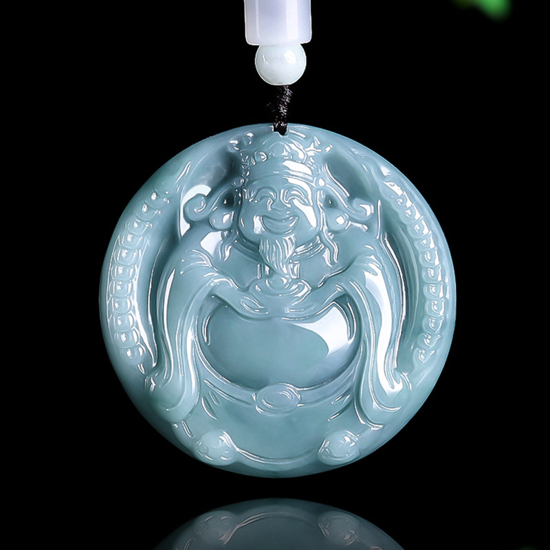 버마산 비취 재질의 부의 신 펜던트 목걸이 참 장식품  - Necklaces 리뷰 및 가격