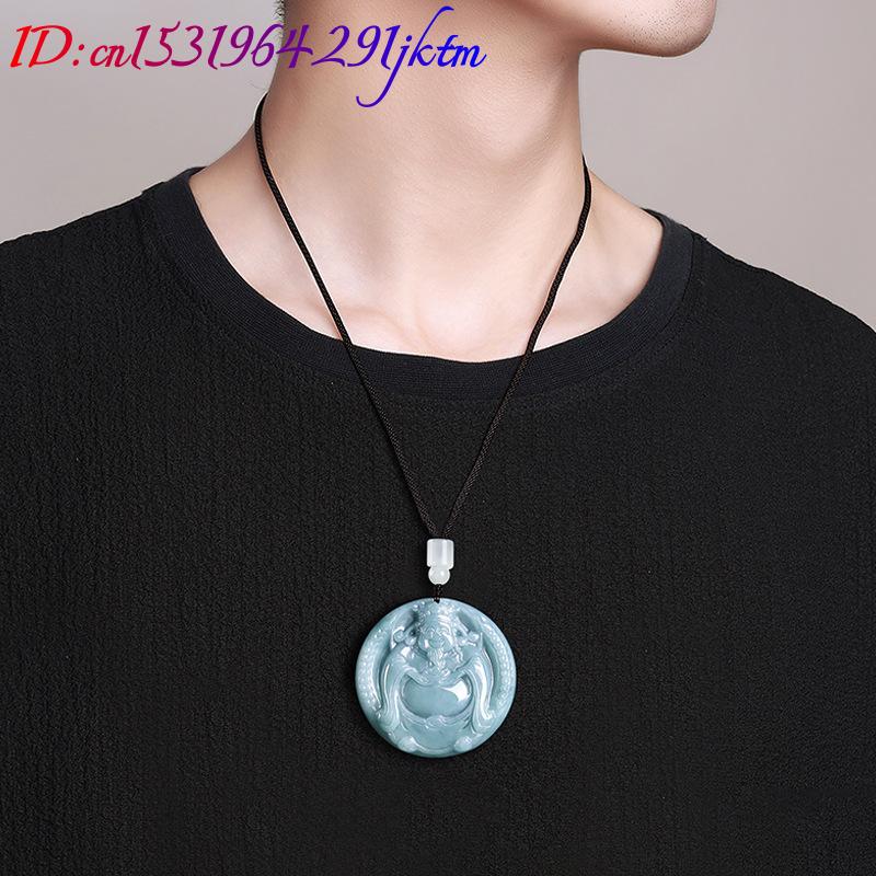 버마산 비취 재질의 부의 신 펜던트 목걸이 참 장식품  - Necklaces 리뷰 및 가격