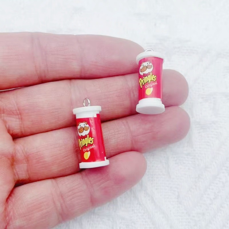 10개 시뮬레이션 3D 버킷 감자칩 스낵 레진 펜던트  - Earrings 리뷰 및 가격