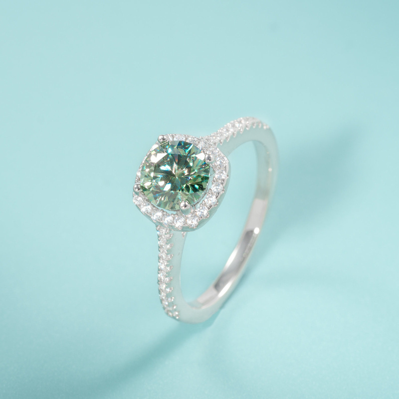 1PC 1/2/3 캐럿 라운드 컷 그린 모이사나이트 웨 - Moissanite Engagement Ring 1 Carat 리뷰 및 가격