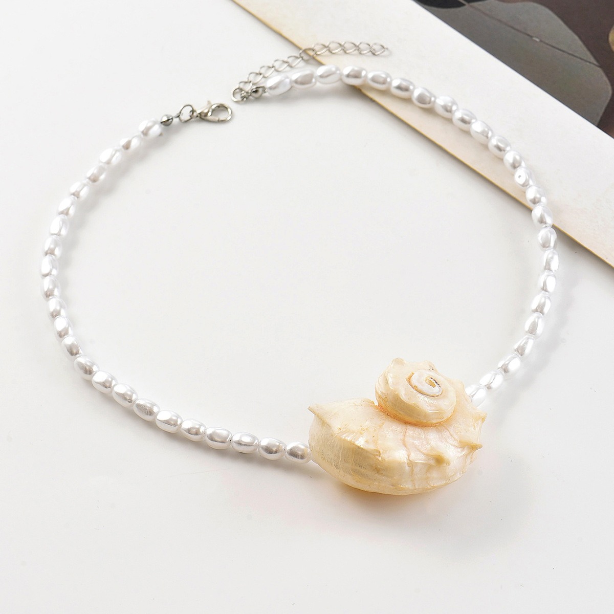 빈티지 보헤미안 천연 조개 펜던트 목걸이 여성용 소녀용 - Pearl Choker Necklace Vintage 리뷰 및 가격