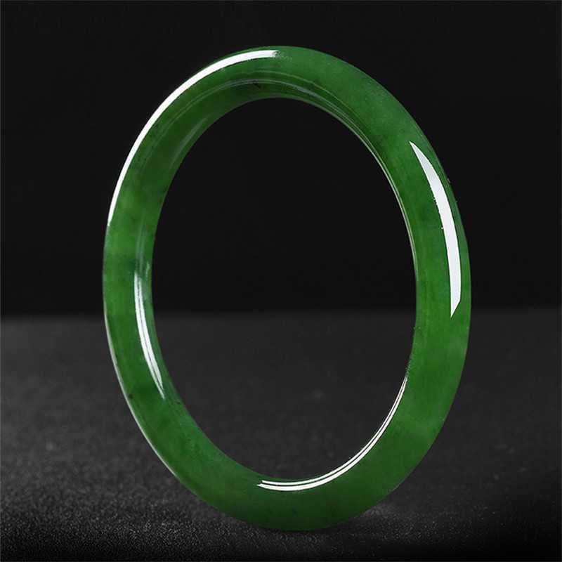 자스퍼 신장 얇은 스트립 시금치 그린 호탄 옥 원형 팔 - Bracelets 리뷰 및 가격