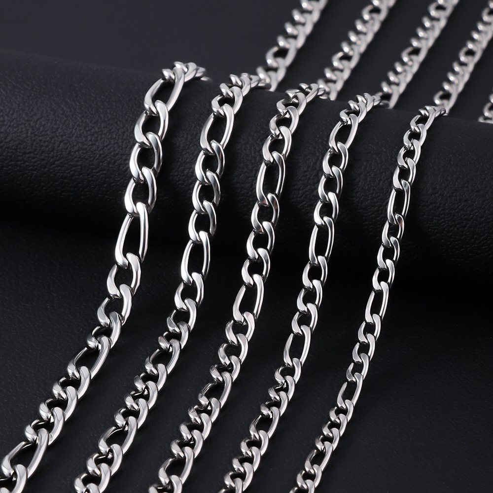 남성용 HNSP 316L 스테인레스 스틸 피가로 체인  - Cuban Link Chain 12Mm 리뷰 및 가격