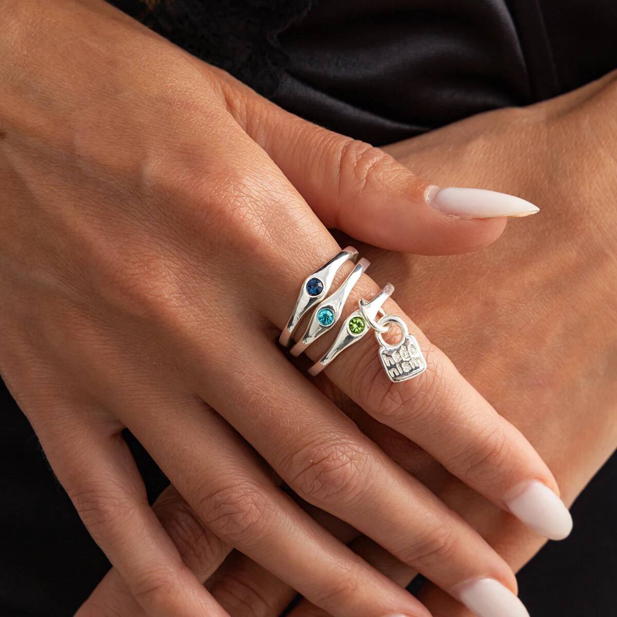 Ingemark 3 개/대 빈티지 상감 라인스톤 스택형 - Vintage Punk Knuckle Rings Set 리뷰 및 가격