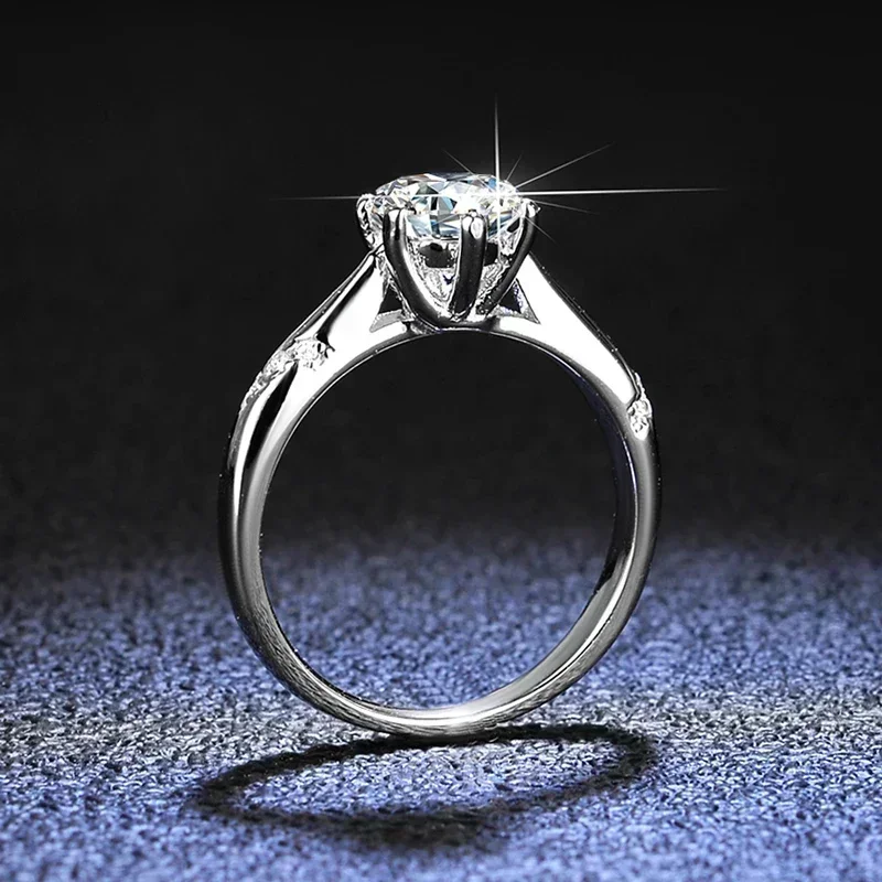 엘도라도 골드 100% 오리지널 인증 PT950 플래티 - Moissanite Engagement Ring 1 Carat 리뷰 및 가격