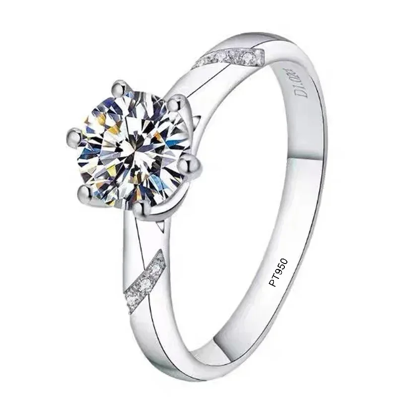 엘도라도 골드 100% 오리지널 인증 PT950 플래티 - Moissanite Engagement Ring 1 Carat 리뷰 및 가격