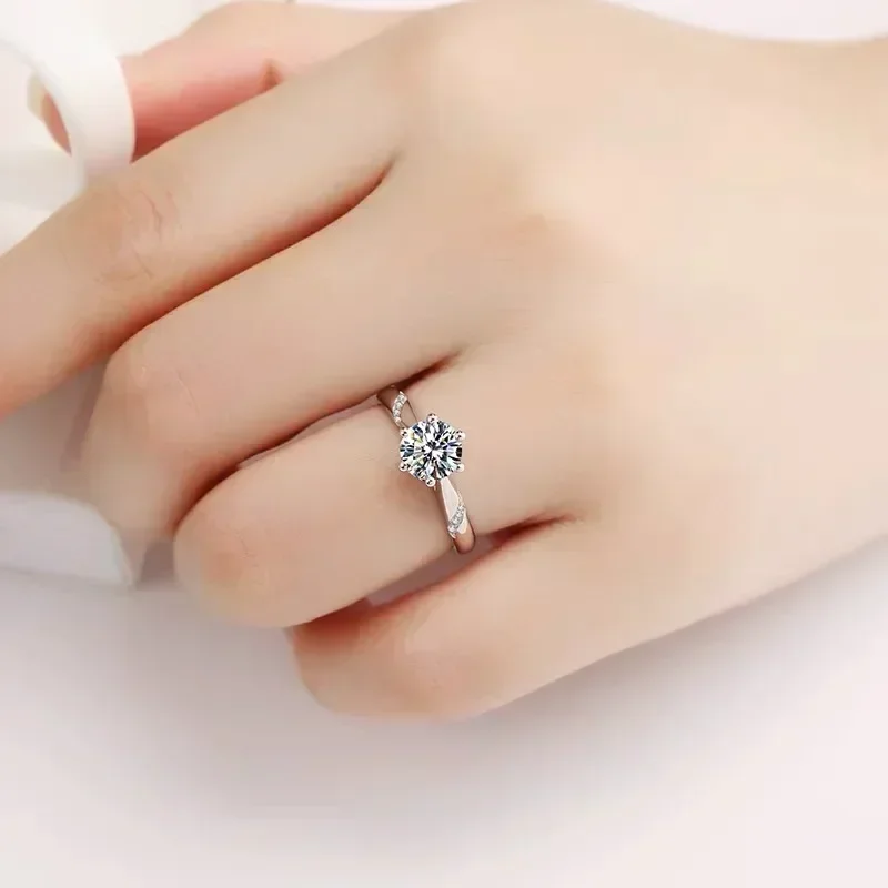 엘도라도 골드 100% 오리지널 인증 PT950 플래티 - Moissanite Engagement Ring 1 Carat 리뷰 및 가격
