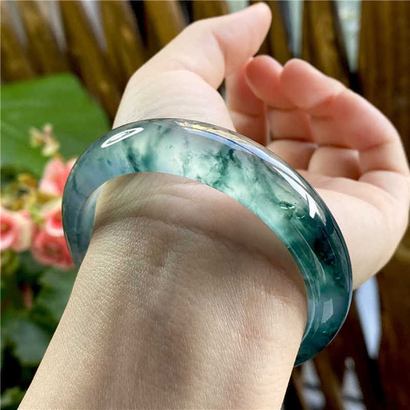 꽃무늬가 있는 얼음형 경옥, 버마 고광산, 일반적인 원 - Bracelets 리뷰 및 가격