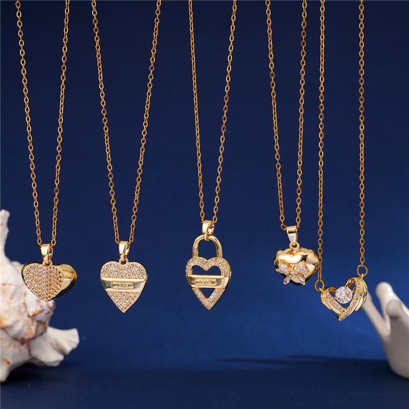 가벼운 럭셔리 로켓 윙 하트 펜던트 목걸이, 스테인레스 - Heart Locket Necklace Photo 리뷰 및 가격
