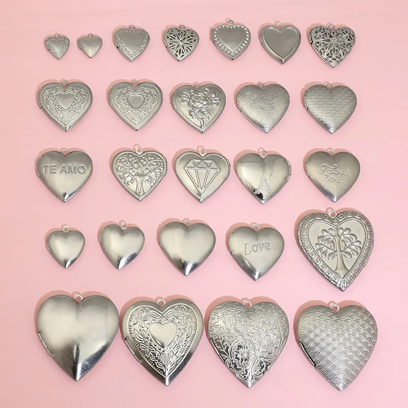 BoYuTe 316 스테인레스 스틸 하트 모양 로켓 펜 - Heart Locket Necklace Photo 리뷰 및 가격