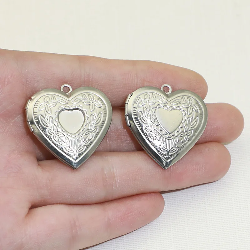 BoYuTe 316 스테인레스 스틸 하트 모양 로켓 펜 - Heart Locket Necklace Photo 리뷰 및 가격