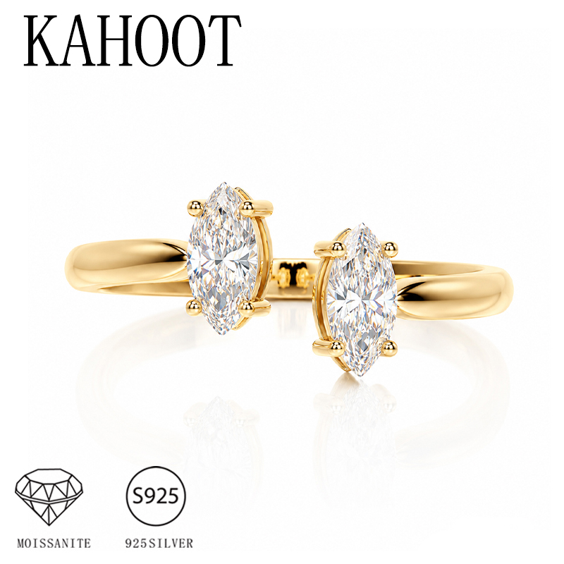 1캐럿 모이사나이트가 세팅된 조절 가능한 925 스털링 - Moissanite Engagement Ring 1 Carat 리뷰 및 가격