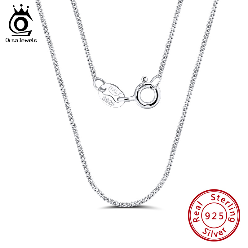 ORSA JEWELS 이탈리아어 925 스털링 실버 1 - 925 Sterling Silver Chain Necklace Men 리뷰 및 가격
