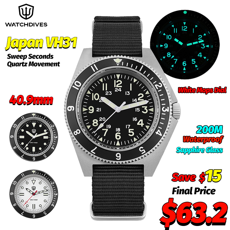 Watchdives WD1972 쿼츠 시계 사파이어 빛 - Watch Accessories 리뷰 및 가격