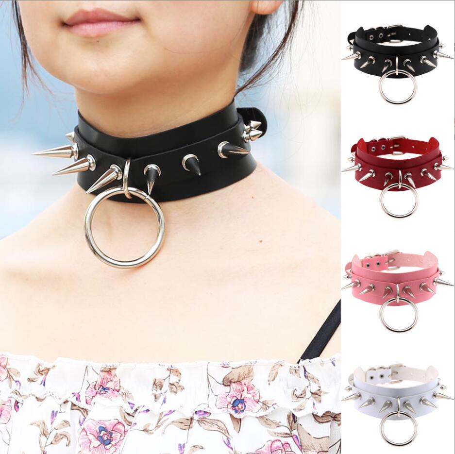 롱 스파이크 초커 펑크 칼라 여성 남성 리벳 스터드 초 - Goth Punk Spike Choker 리뷰 및 가격