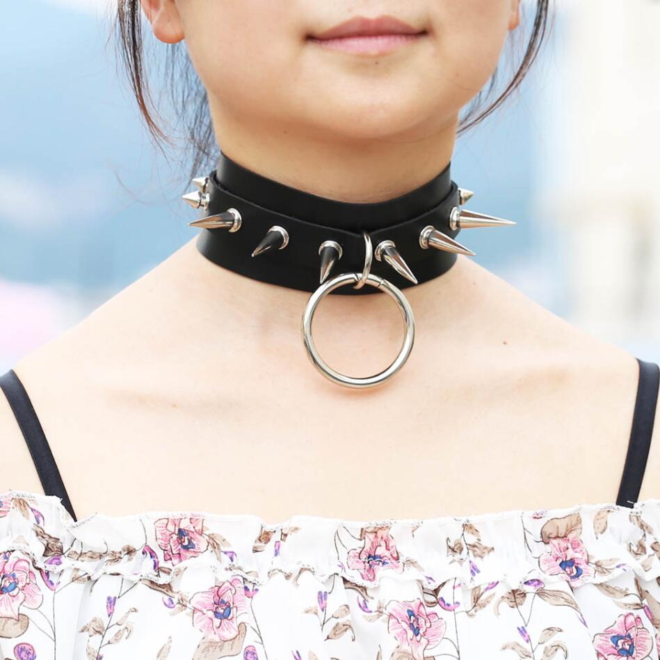 롱 스파이크 초커 펑크 칼라 여성 남성 리벳 스터드 초 - Goth Punk Spike Choker 리뷰 및 가격