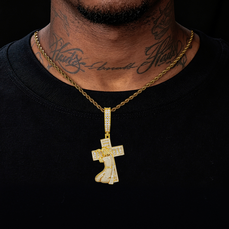 TUHE 새 예수 십자가 925 실버 펜던트 모이사나이 - 925 Sterling Silver Chain Necklace Men 리뷰 및 가격