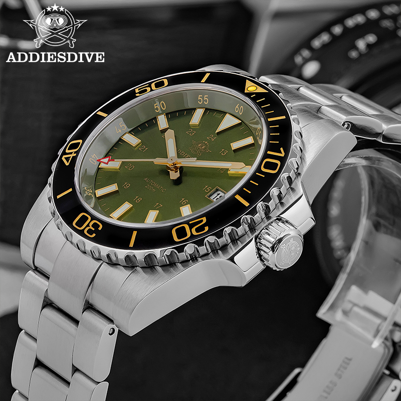 ADDIESDIVE 남자 시계 8215 기계식 사파이어 - Watch Accessories 리뷰 및 가격