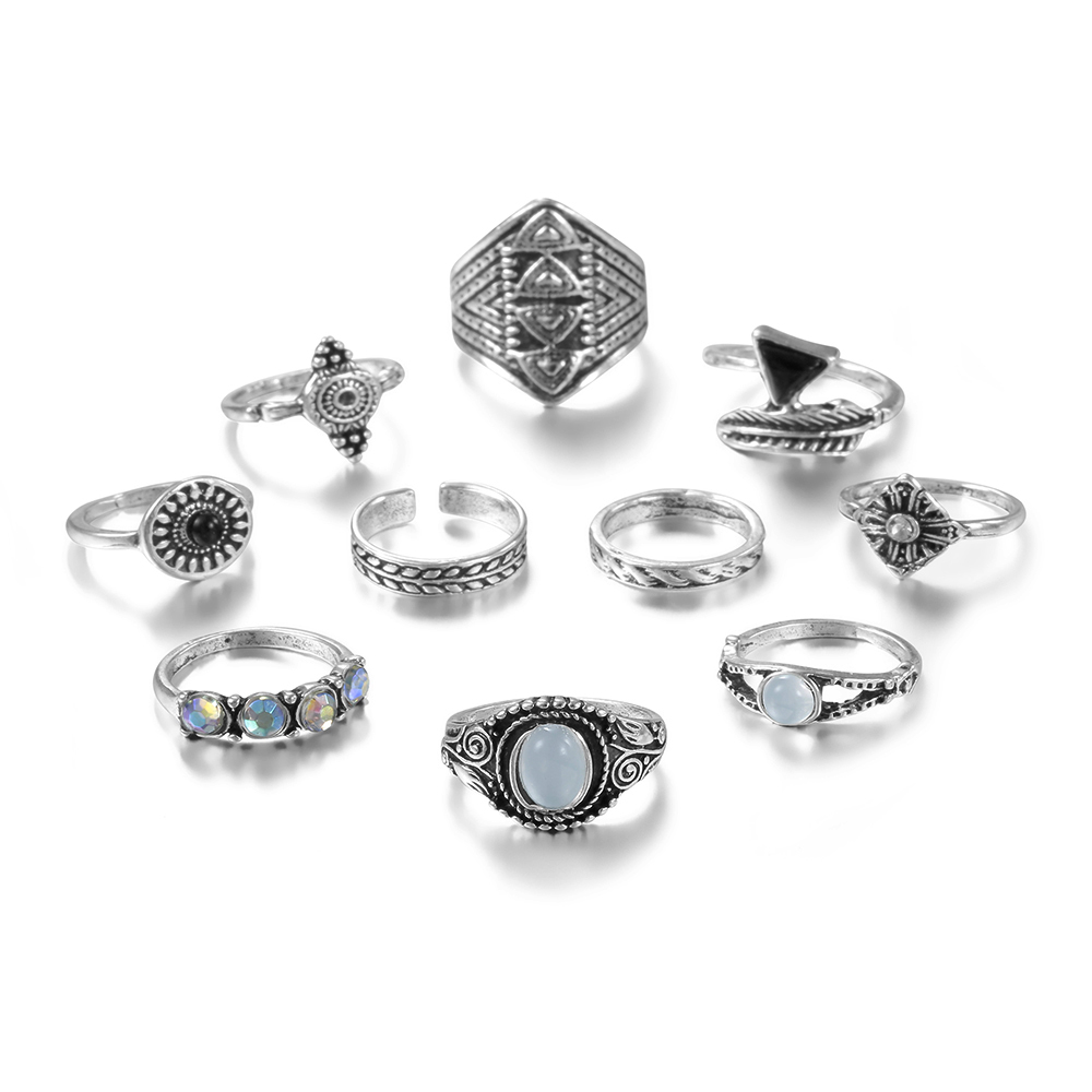 Meyfflin 빈티지 너클 링 여성을위한 설정 패션  - Vintage Punk Knuckle Rings Set 리뷰 및 가격