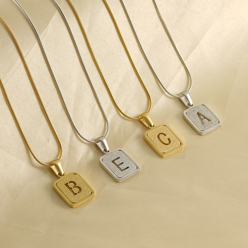 3 개/가방 고품질 체인 초기 26 로마 문자 알파벳  - Initial Letter Necklace 18K Gold 리뷰 및 가격