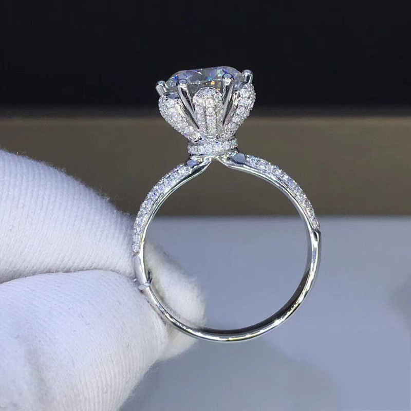 모거나이트 반지 VVS1 등급 실험실에서 재배한 다이아 - Moissanite Engagement Ring 1 Carat 리뷰 및 가격