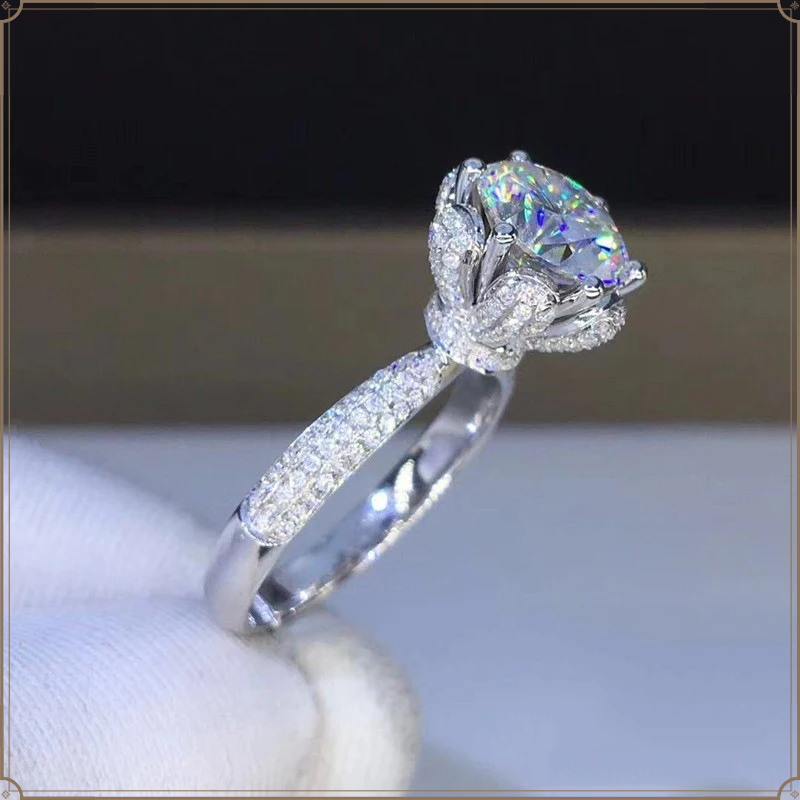 모거나이트 반지 VVS1 등급 실험실에서 재배한 다이아 - Moissanite Engagement Ring 1 Carat 리뷰 및 가격