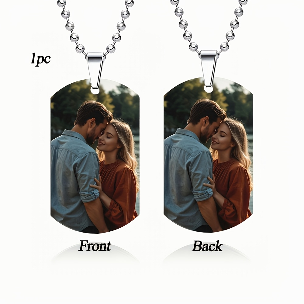 맞춤형 개인화 남성용 펜던트 목걸이, 양면 맞춤형 컬러 - Custom Name Necklace Stainless Steel 리뷰 및 가격