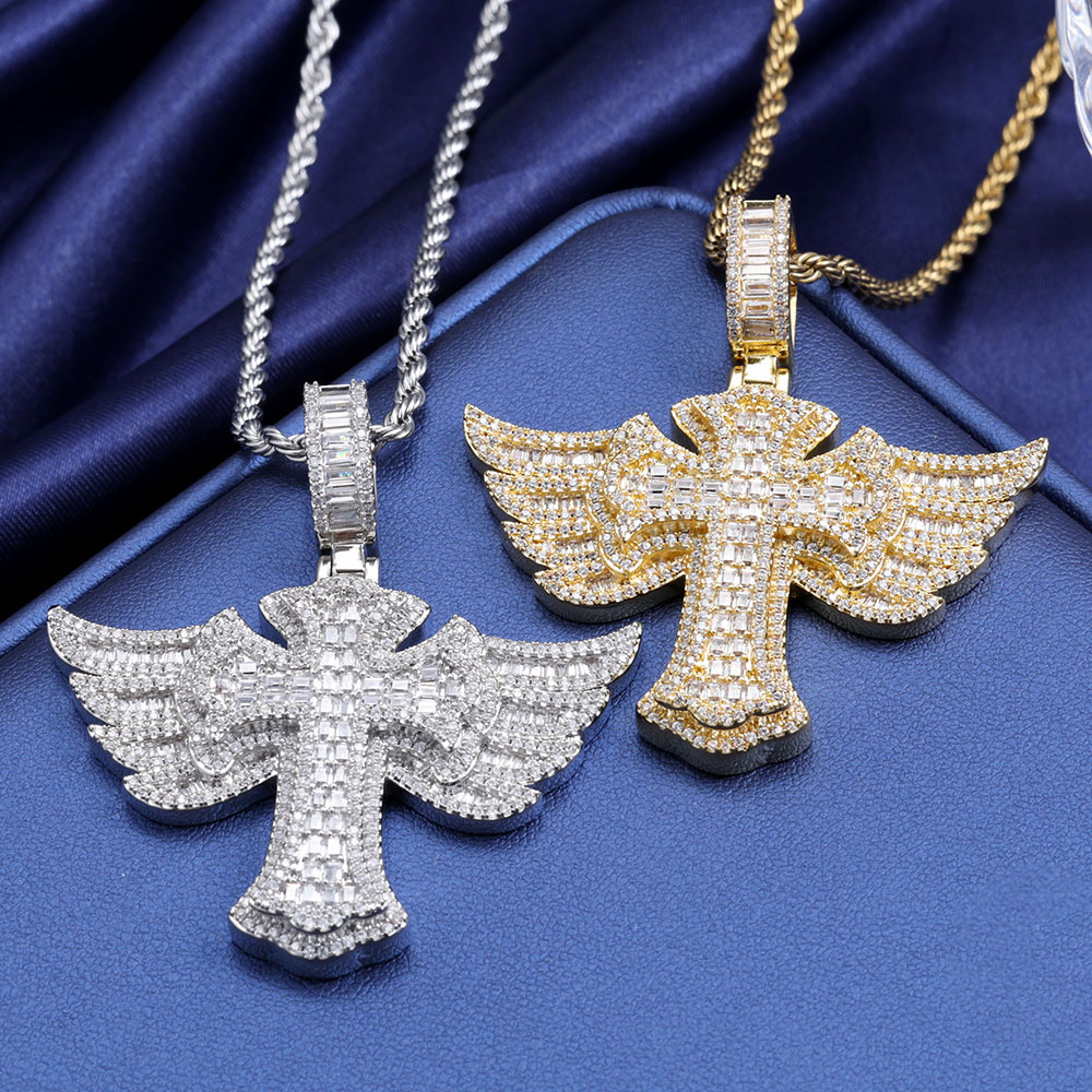남성용 CZ 목걸이, 체인 포함 참 쥬얼리 파티 선물, - Cross Pendant Necklace Gold 리뷰 및 가격