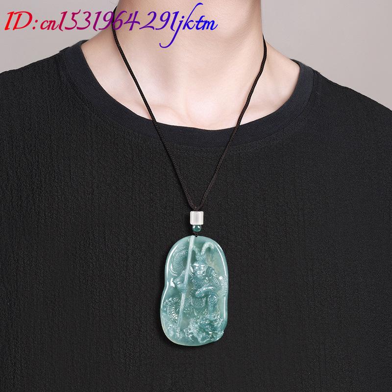 버마산 경옥 원숭이 왕 펜던트 목걸이 빈티지 럭셔리 여 - Necklaces 리뷰 및 가격